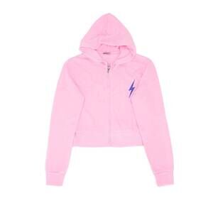NEW FIREHOUSE girls bolt zip hoodie in ice pink